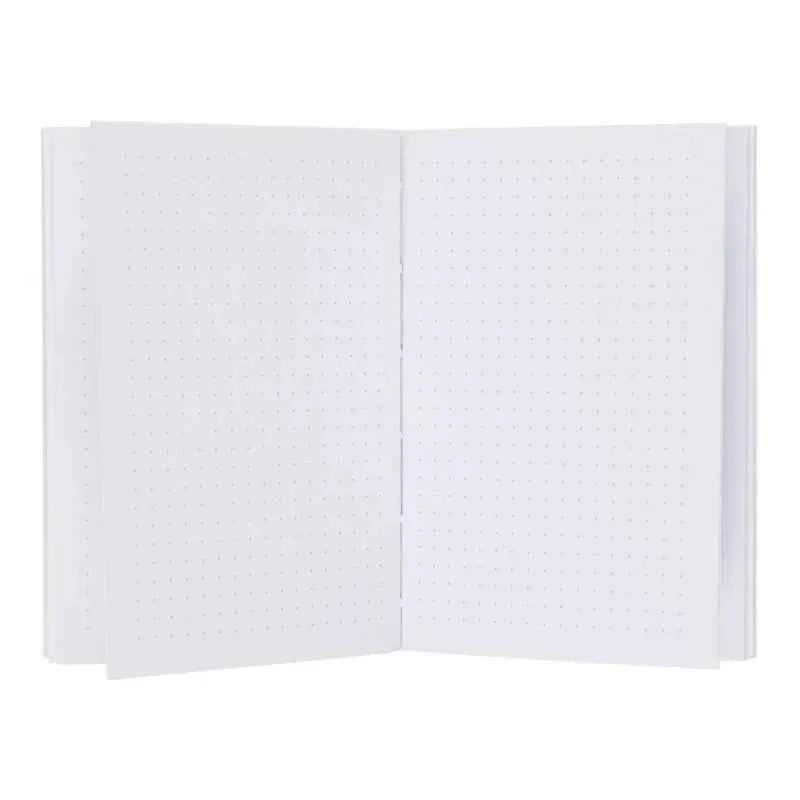 Notitieboek A6 | Lichtblauw met goudfolie | Dotted grid