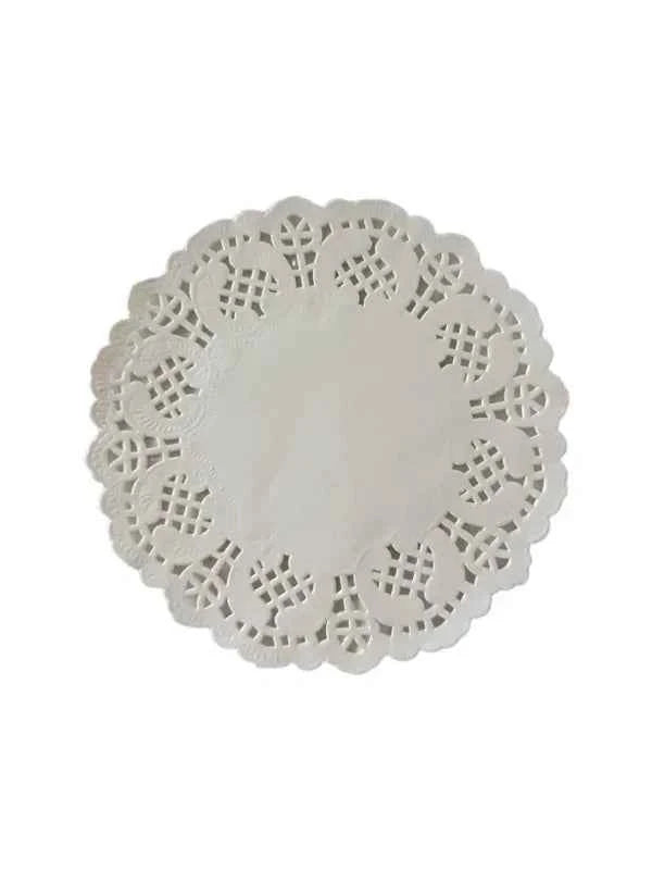 Kanten papier 15 stuks | Kanten rondjes | 14 cm