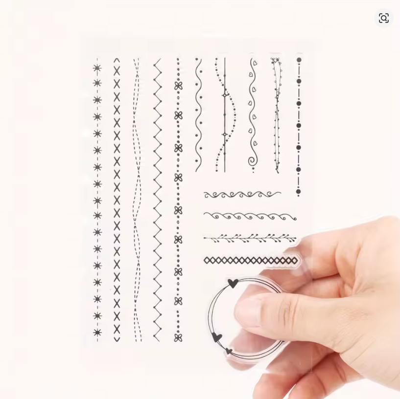 Siliconen Clear Stempels | Lijnen en dividers