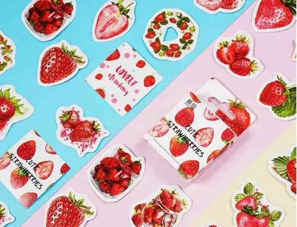 Stickerdoosje | Aardbeien
