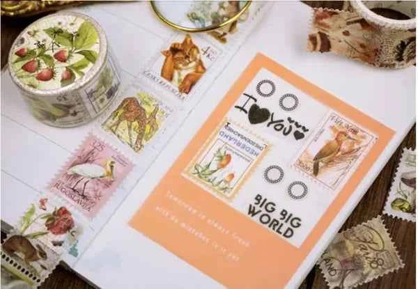 Washitape | Dieren | Postzegelvorm