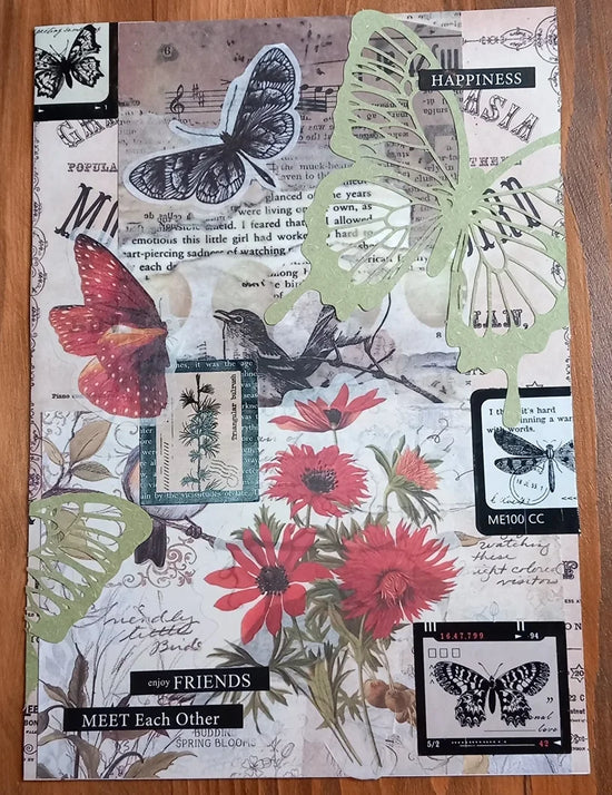 Inspiratie: een pagina rond het thema vogels en vlinders