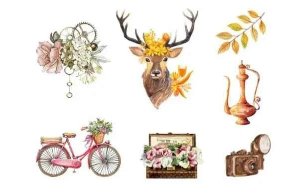 6 vellen washistickers | Huis en Tuin