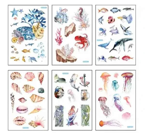 6 vellen washistickers | Zee Stickers