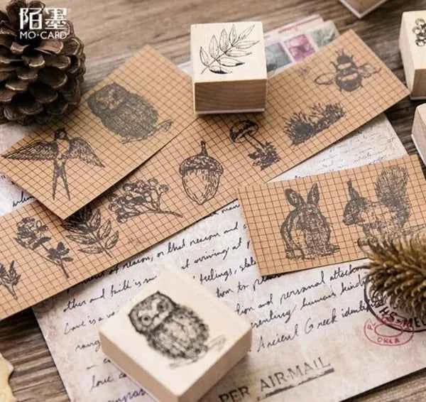 Houten stempel | Paddenstoel | 3 x 3 cm