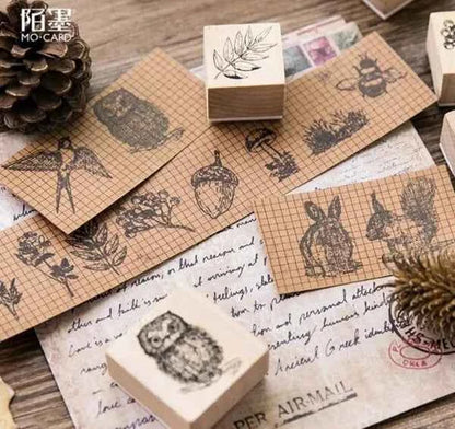 Houten stempel | Paddenstoel | 3 x 3 cm