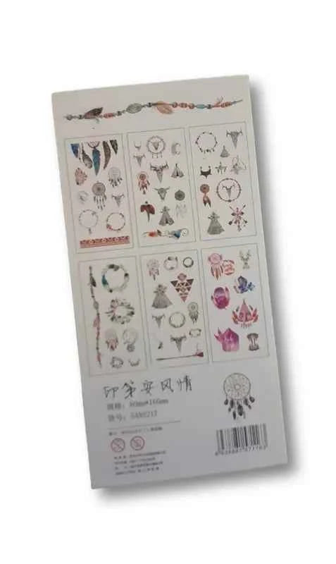 6 vellen washistickers | Veren en Dromenvangers