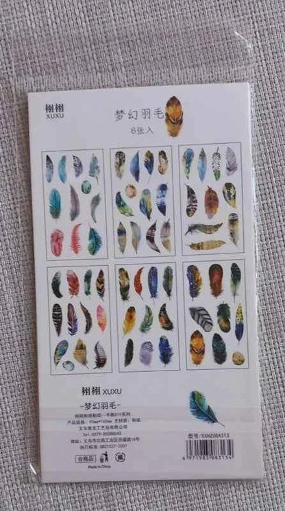 6 vellen washistickers | Veren en Eitjes