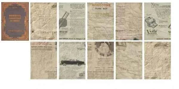 Hobbypapier Krant | 10 vellen vergeeld papier