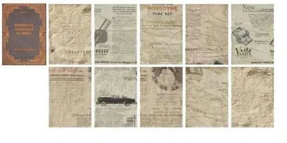 Hobbypapier Krant | 10 vellen vergeeld papier
