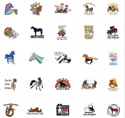 Paardenstickers | Geel | Voor Kinderen
