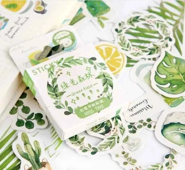 Stickerdoosje | Zomerse groene stickers