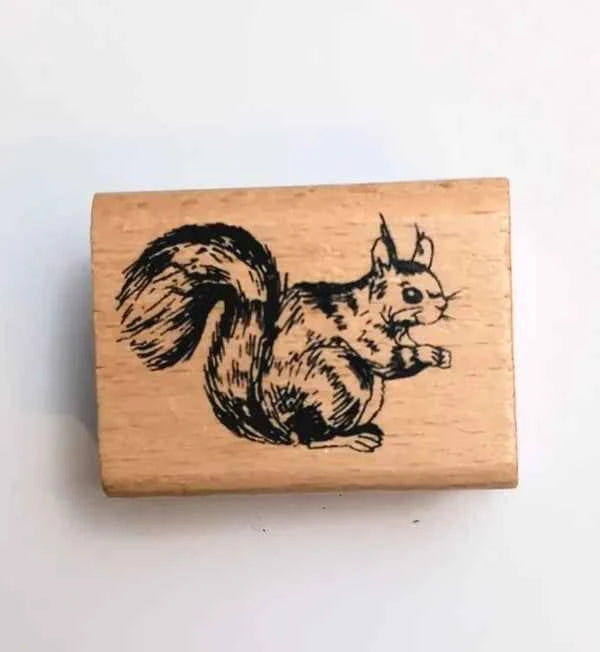 Houten stempel | Eekhoorn | 4 x 3 cm