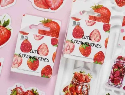 Stickerdoosje | Aardbeien