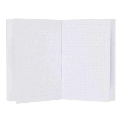 Notitieboek A6 | Lichtblauw met goudfolie | Dotted grid