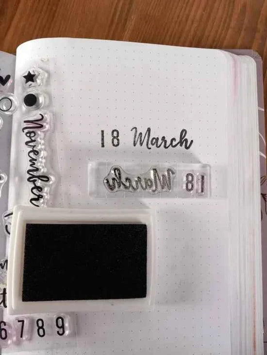Acryl Stempelblok | Stempelblok voor Clear Stamps | 2 x 7 cm