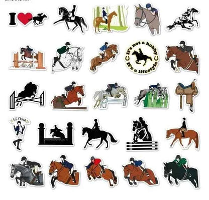Paardenstickers | Oranje | Voor Kinderen