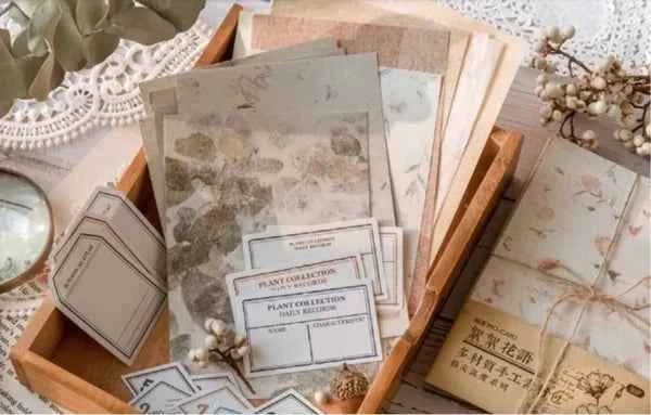 30-delig papierset | Plantencollectie