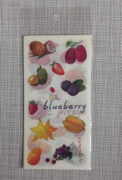 6 vellen washistickers | Fruitstickers