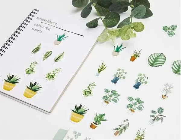 Stickerdoosje | Kamerplanten en bladeren