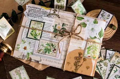 Stickerdoosje | Vintage planten | Holografisch