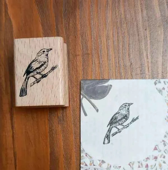 Houten stempel | Vogel | 4 x 3 cm