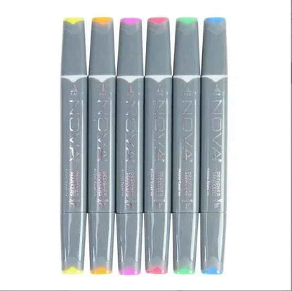 Twin Markers | Felle Kleuren | 6 stuks