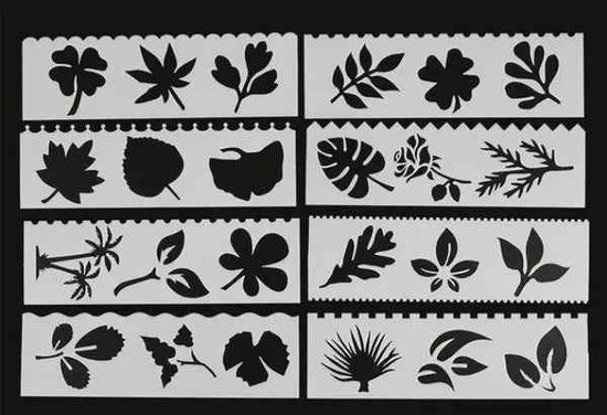 Sjablonen | Planten en Bladeren | 8 Stuks
