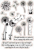 Siliconen Clear Stempels | Paardenbloemen