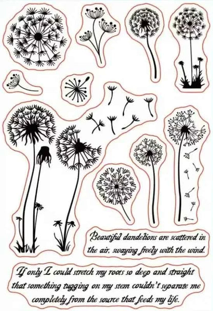 Siliconen Clear Stempels | Paardenbloemen