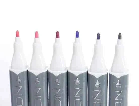 Twin Markers | Roze- Paarstinten | 6 stuks