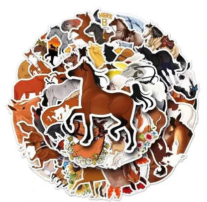 Paardenstickers | Wit | Voor Kinderen