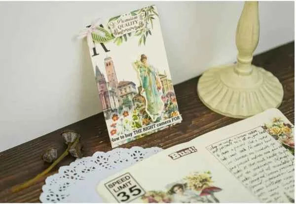 Grote Washistickers | Vrouwen en Rozen | Vintage