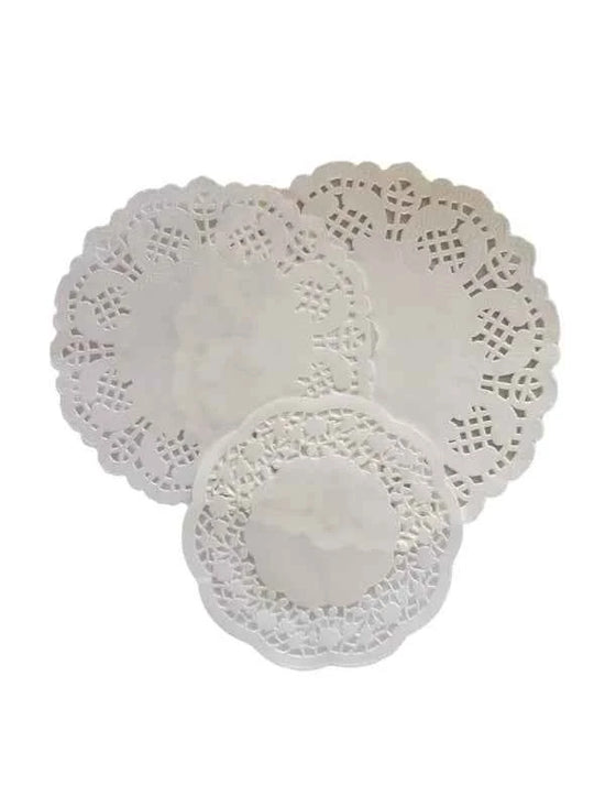 Kanten papier 15 stuks | Kanten rondjes | Gemengd