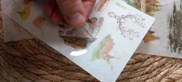 6 vellen washistickers | Herfst Stickers
