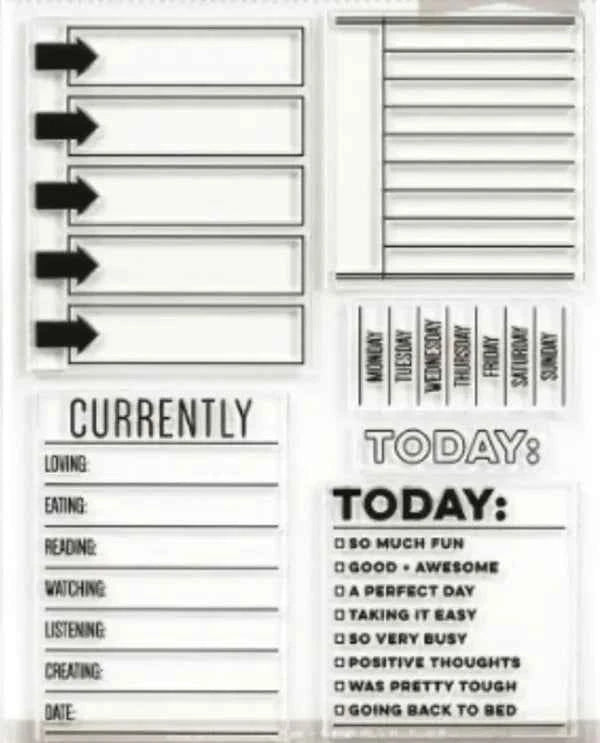 Siliconen Clear Stempels | Planning en Lijstjes