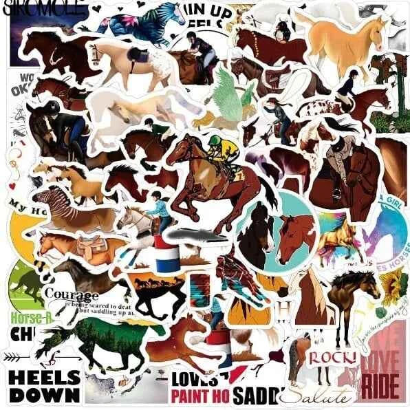 Paardenstickers | Bruin | Voor Kinderen