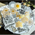 Grote Washistickers | Vlinders en Ornamenten | Zwart met Goud
