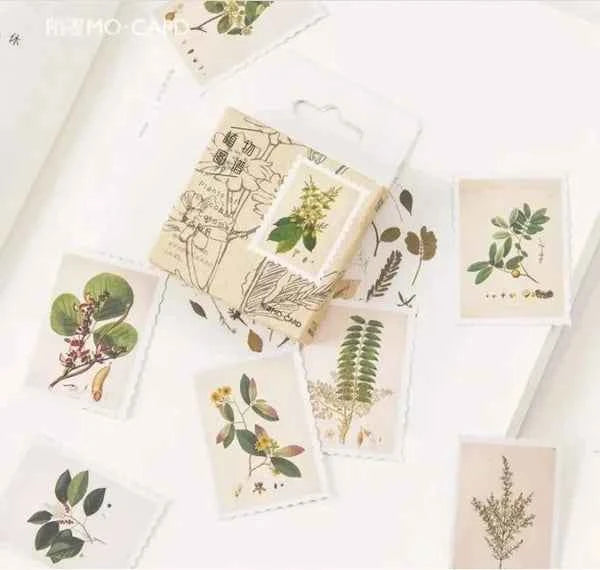 Stickerdoosje | Planten stickers | Postzegelvorm