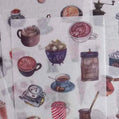 6 vellen washistickers | Koffie