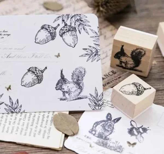 Houten stempel | Eikeltje | 3 x 3 cm