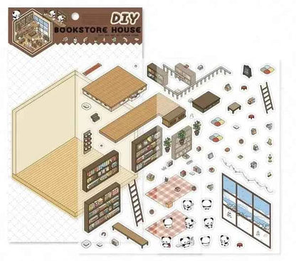 3D- Scene stickers | Boekwinkel