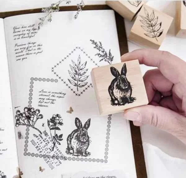 Houten stempel | Konijn | 4x4 cm