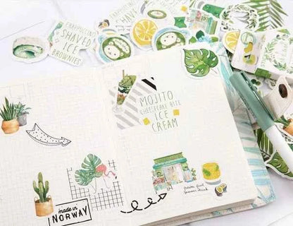 Stickerdoosje | Zomerse groene stickers