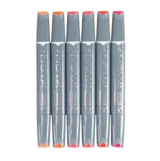 Twin Markers | Roodtinten | 6 stuks