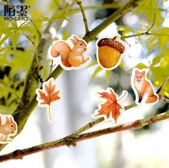 Stickerdoosje | Bosstickers | Thema herfst