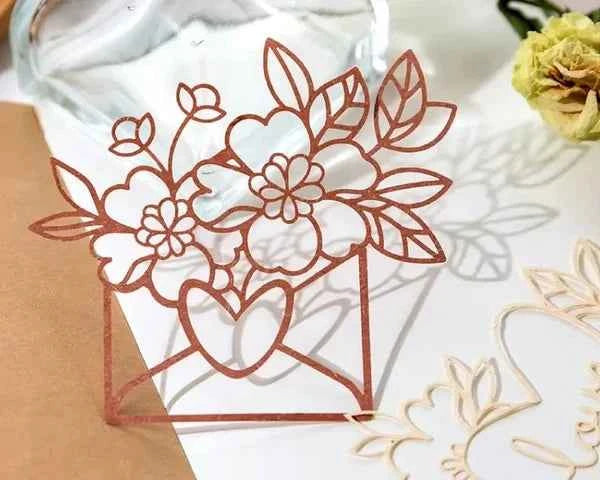 Kanten papier 10-delig | Kanten bloemen