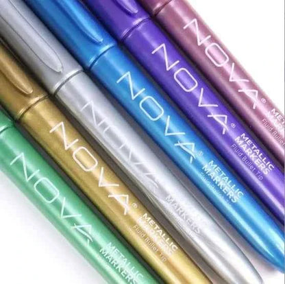Markers | Metallic Kleuren | 6 stuks