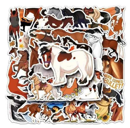 Paardenstickers | Wit | Voor Kinderen