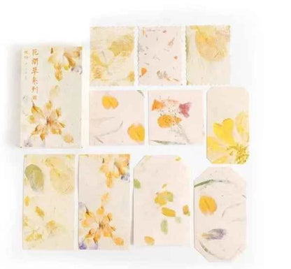 Doosje papier | Bloemen in gele tinten